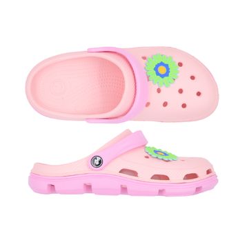 DÁMSKÉ SANDÁLE PEACH/FLOWER/GREEN