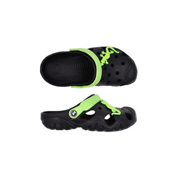 DĚTSKÉ CLOGS BLACK/GREEN