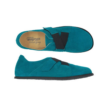 PLYMOUTH KID SUEDE PETROL