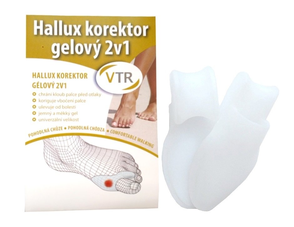 Hallux korektor gelový 2v1