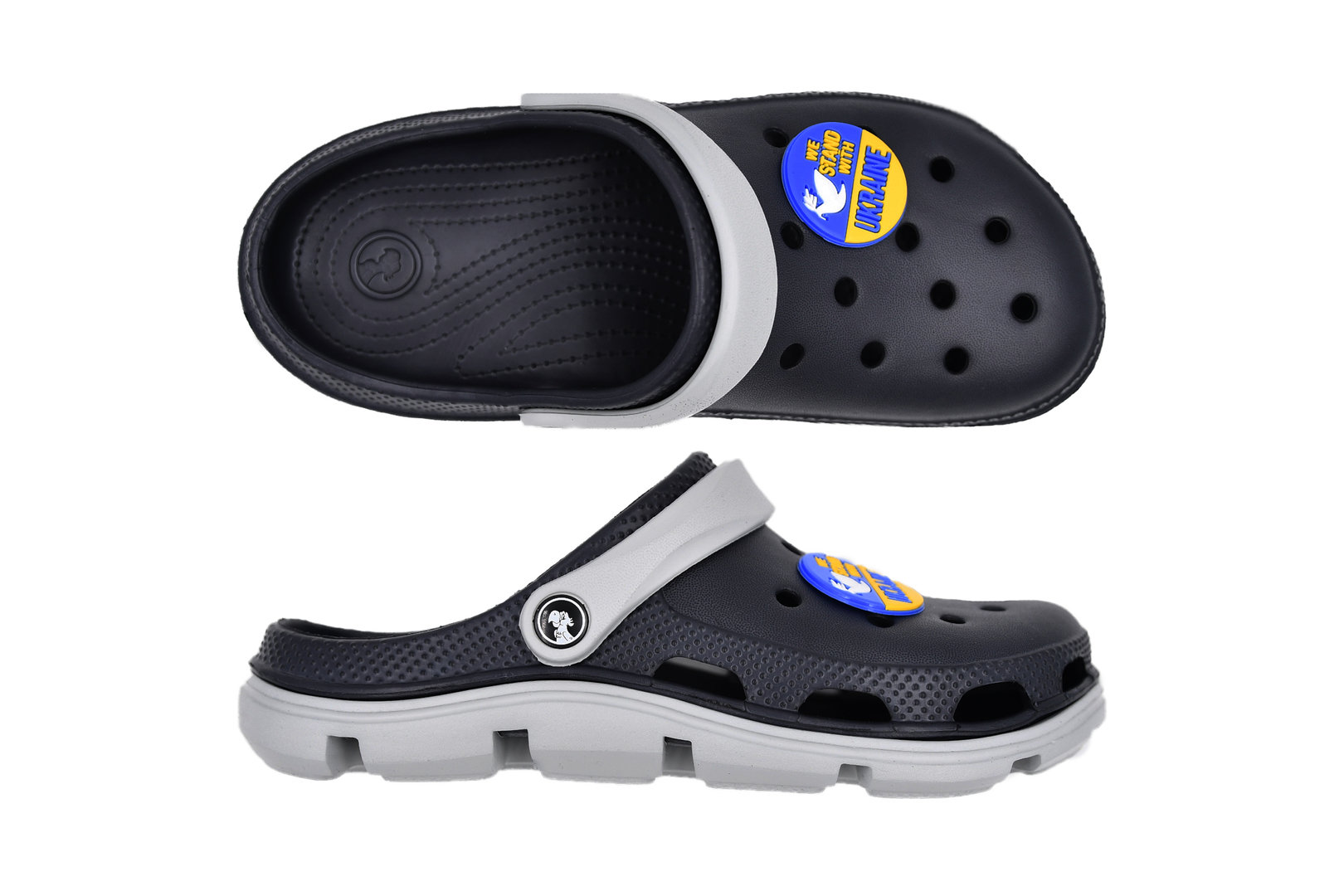 SANDÁLE CLOGS W DK.BLUE/GREY
