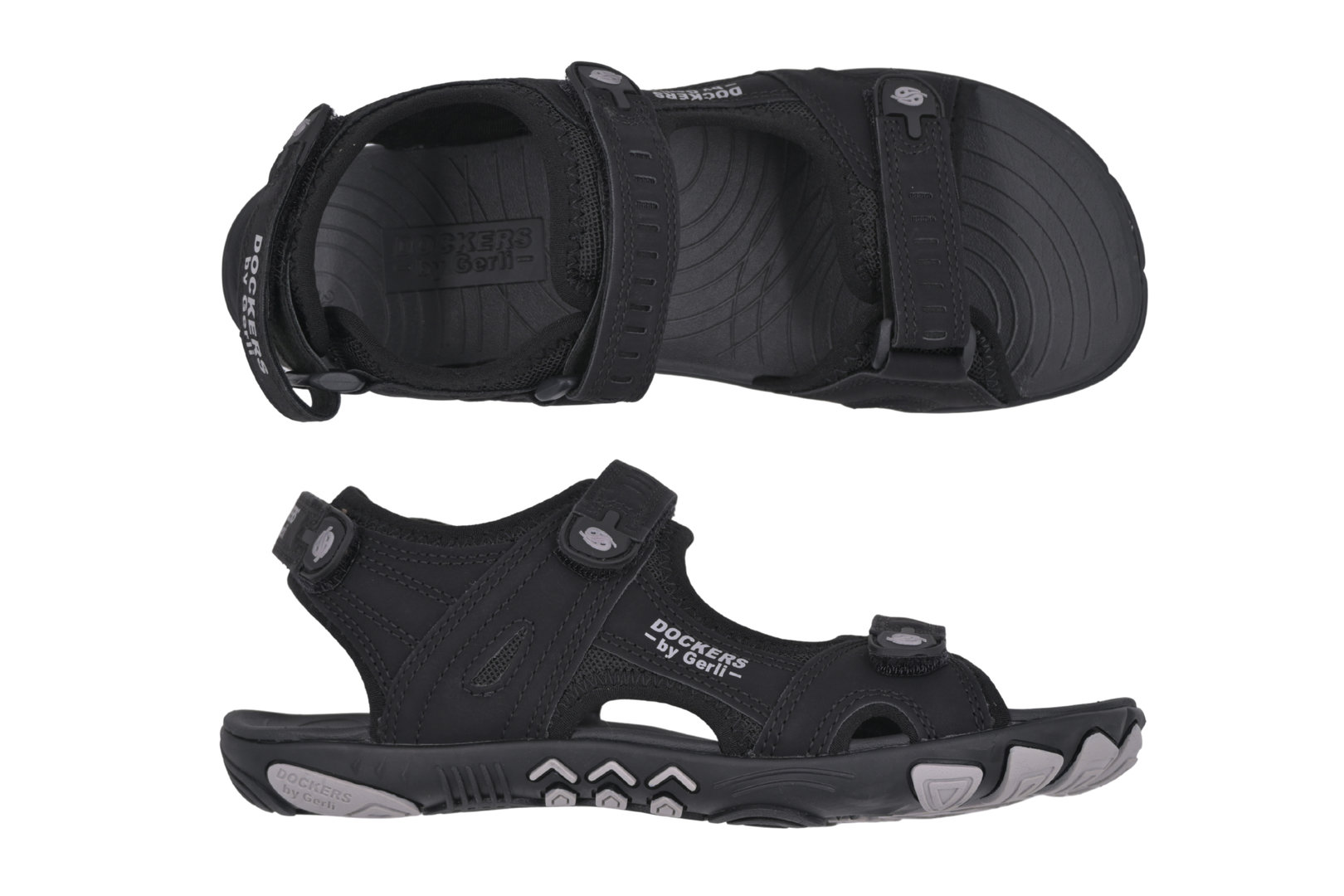 SANDÁLE DOCKERS 637121 W BLACK