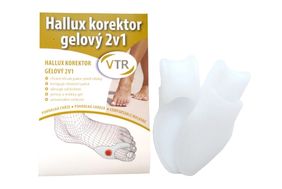 Hallux korektor gelový 2v1
