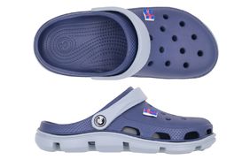 SANDÁLE CLOGS W BLUE/GREY
